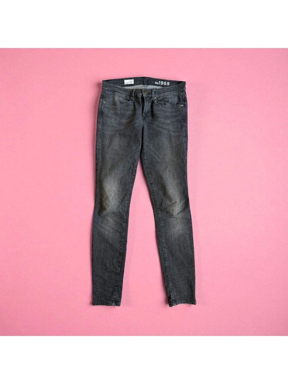 GAP 1969 Women's Gray Black Legging Jeans Size 28 / US 6